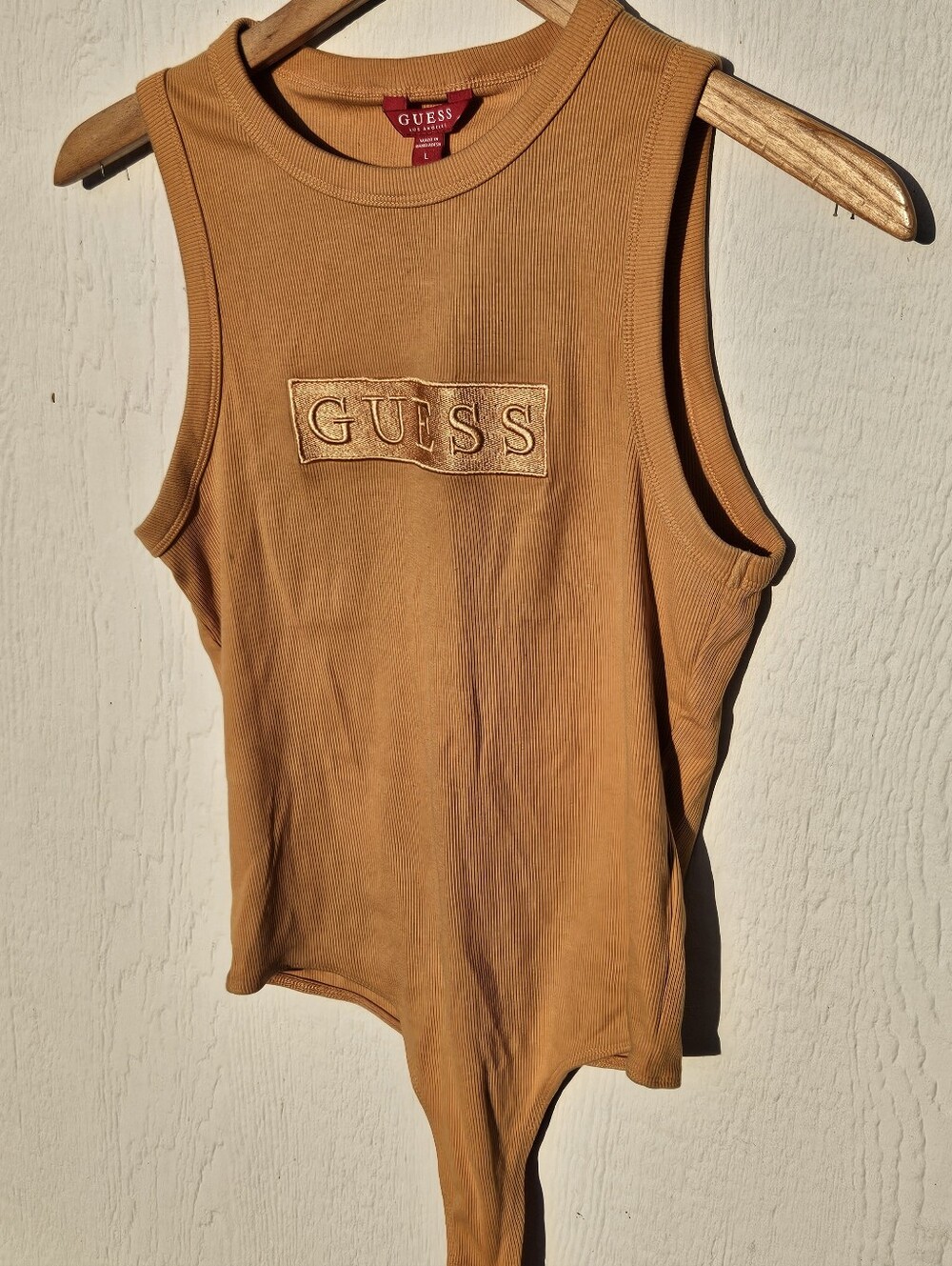 Guess Orange Tank-Style One-Piece Bodysuit